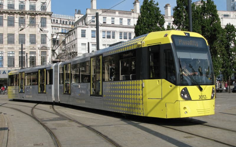 yellow tram